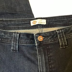 Dickies for Women Sz 14 Carpenter Work Jeans Heavy Reinforced Dark Navy